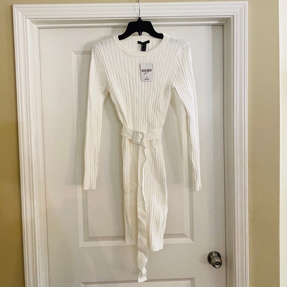 White Sweater Dress